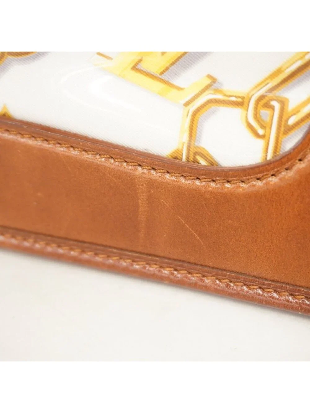 Louis Vuitton Handbag Monogram Charm Hippopotamus Brown Blanc